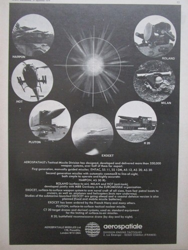 1974 pub aerospatiale - 9/1974,
