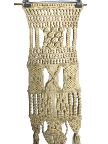 Grand macramé vintage fait - vintage,