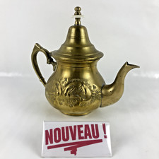 ➜Théière/cafetière en laiton doré ancienne vintage marocaine orientale XXème