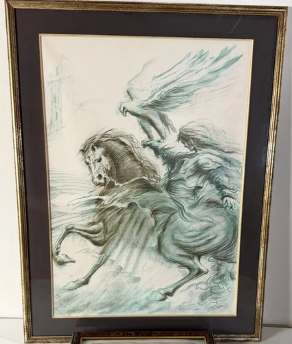 Lithographie le sang - lithographie,