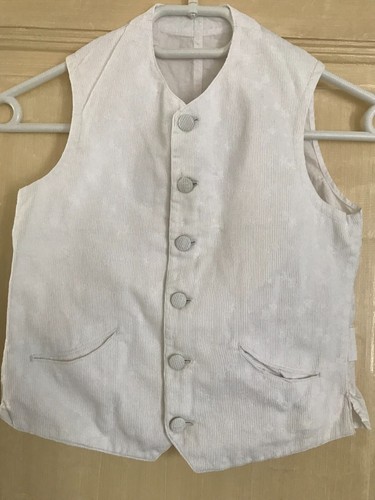 Ancien gilet epoque blanc - ancien,