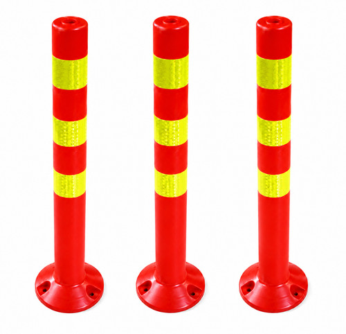 Bollard poteau barrage - 3x,