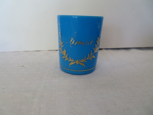 Ancien verre opaline décor - ancien,