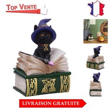 Figurine Sorcière Avec Chat