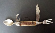 COUTEAU de POCHE (COLONIAL PROVUS USA) MULTIFONCTIONS CAMPING SCOUT