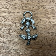 Très Joli Pendentif En Argent, Croix Saint Esprit, Époque 1900