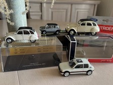 LOT DE 4 MINIATURES : MINI 1100 SPÉCIAL  + CITROËN 2 CV + PEUGEOT 205 GTI NOREV