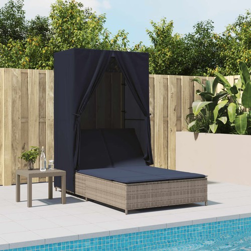 Chaise longue double avec - , toit