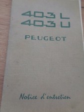 Guide Technique PEUGEOT 403 L