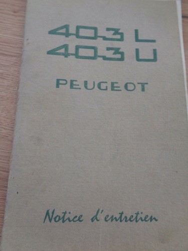 Guide technique peugeot 403 - guide,