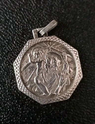 Ancien pendentif médaille - ancien,