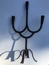 Ancien Grand Bougeoir Fer Forgé XIXÈME