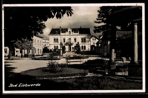 Carte postale bad - carte, liebwerda