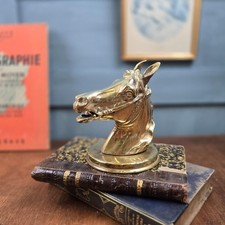 Encrier ancien tête de cheval