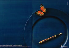 PUBLICITE ADVERTISING 124  1987  WATERMAN  stylo plume LADY PATRICIA ( 2p)