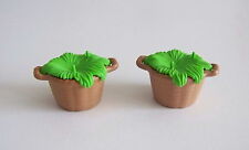 PLAYMOBIL (T1212) FERME & EQUESTRE - Lot de 2 Paniers Foin Herbe Verte Animaux