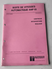 manuel atelier Peugeot boite automatique 4HP18