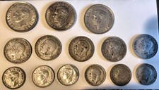 Lot 14 pièces Argent Georges