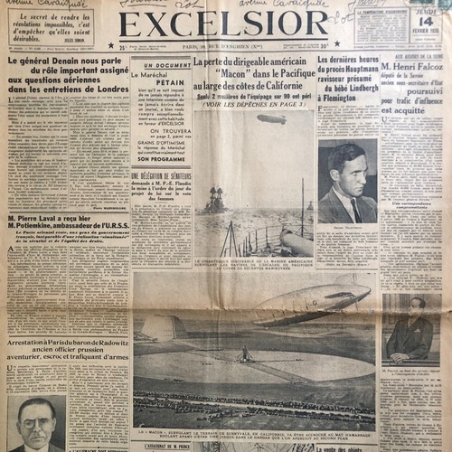 Journal excelsior 1935 - journal, 14/02/1935