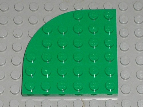 Lego green round - green,
