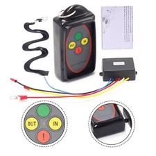 Kit Télécommande Treuil Sans Fil 12V 24V avec Indicateur Visuel pour Camions S