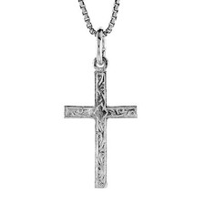 Pendentif En Croix En Argent
