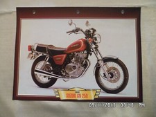 CARTE FICHE MOTO SUZUKI GN 250