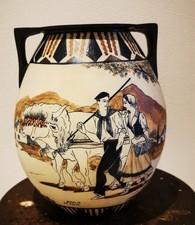 Imposant vase bursiforme à