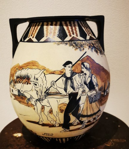 Imposant vase bursiforme - , à