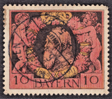TIMBRE 1911 ALLEMAGNE BAVIERE