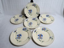 6 assiettes plates faïencerie