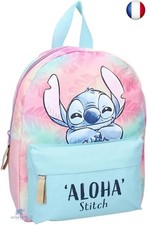 Sac à dos rose et bleu pour fille stitch ? Disney - Enfant - Ecole - Maternelle 
