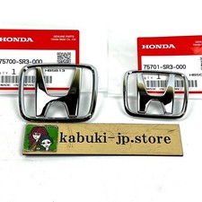 Badge HONDA authentique CIVIC avant et arrière argent chrome H emblème EG4 EG...
