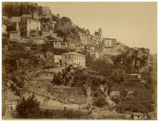 France, Rochebrune, Route de la Corniche, G.J.  Tirage albuminé  21x27,5  