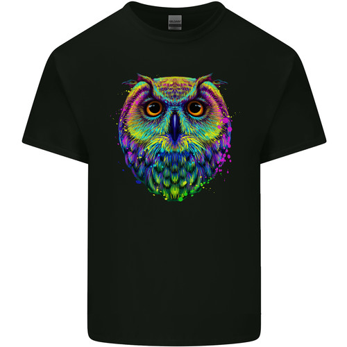 Shirt coloré de hibou - un, t-shirt