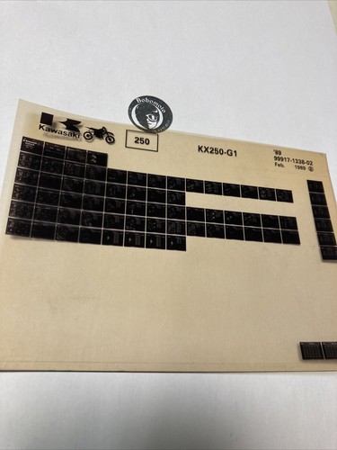 Kawasaki kx250 1989 - kawasaki, 250