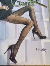 GATTA GABBY - COLLANT 20 DEN FANTAISIE - COULEUR NOIR / BLACK - TAILLE 2 / SMALL