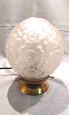 Lampe pied laiton globe - laiton,,