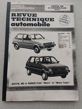 Rta Revue Technique Automobile Austin Mg Vanden Plas Métro Turbo Études Atelier 
