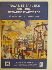 EXPO PEINTURE TRAVAIL ET BANLIEUE REGARDS D'ARTISTES SCEAUX  carte postale 