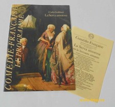 Programme COMEDIE FRANCAISE 1992 La Serva Amorosa - La Servante aimante + Billet
