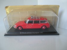 CITROEN ID 20 BREAK AMBULANCE DE POMPIERS 1972 NEUF SOUS BLISTER  MINIATURE 1/43