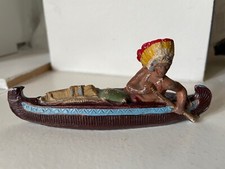 Rovello - Canoë avec indien  N°12 - Excellent état