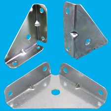 2x 50mm 5.1cm à Manivelle Coin Gousset Équerre Équerres Cuisine Armoire, Meuble