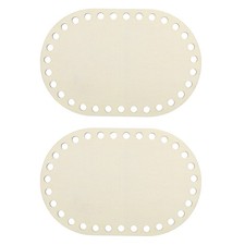 2Pcs Fond Panier Bois