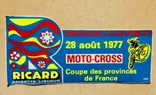 Autocollant sticker ancien RICARD PONTCHATEAU St GUILLAUME (44) MOTO CROSS 1977 