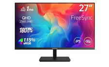 Écran PC 27" QHD 180Hz IPS 2560x1440 115% sRGB Moniteur Gaming FreeSync ARZOPA