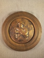 Ancienne assiette bois et - ancienne,