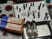 Paire de tubes radio E84L 7320 Platine Siemens & Halske USED EL84 6BQ5 assortis