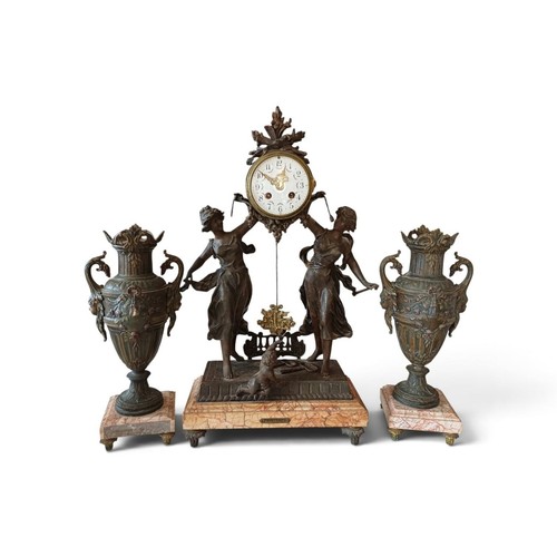 Horloge ancienne marbre - ancienne,